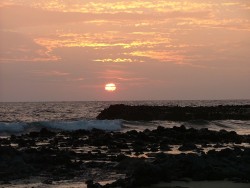 Coucher de soleil sur Kuata