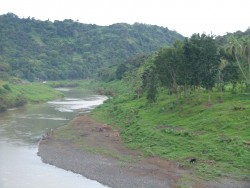 Rivière le long de la King Road sur l'île principale de Viti Levu  	