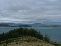 La terre vue de l'île de Nananu-I-Ra