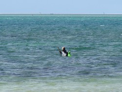 Femme à la pêche au fusil