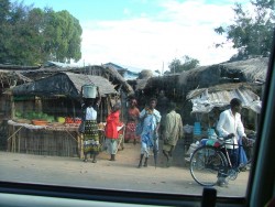 Entrée d'un petit marché