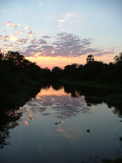 Coucher de soleil aux environs de Livingstone