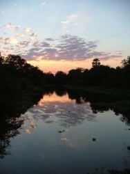 Coucher de soleil aux environs de Livingstone
