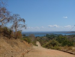 Piste vers le lac Kariba