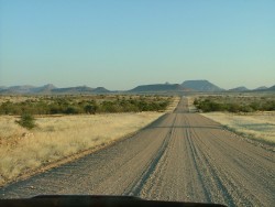 Piste de gravier entre Outjo et Palmwag
