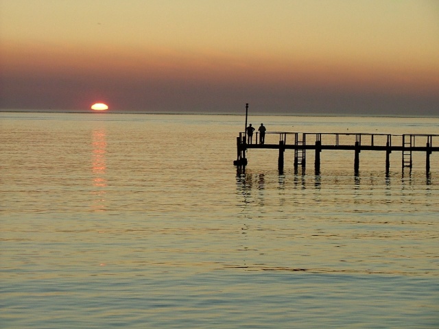 Coucher de soleil à Walvis Bay