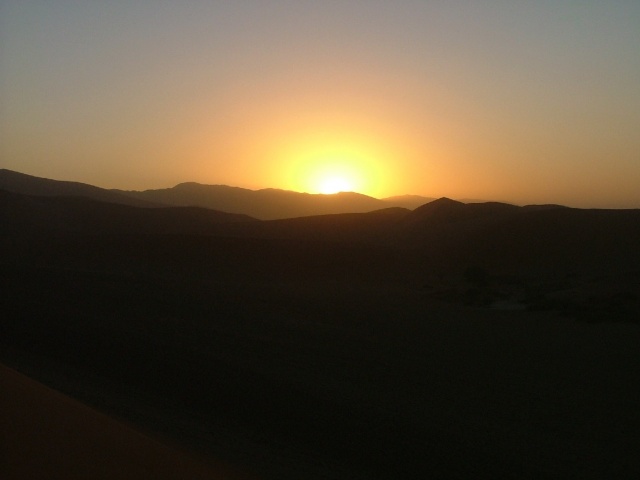 Lever du soleil sur les dunes de Sossusvlei