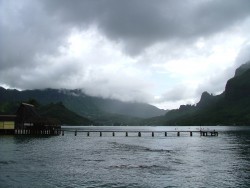 Le mauvais temps atténue quand même la beauté des paysages