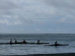 Le sport national, la pirogue