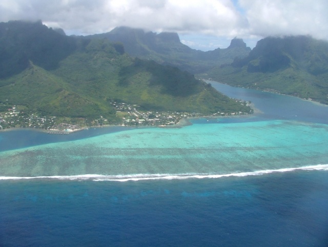 La barrière de corail est particulièrement visible à ces hauteurs
