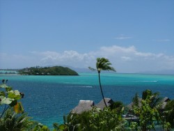 La vue depuis notre bungalow