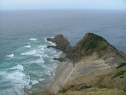 Rencontre tumultueuse de la mer de Tasmanie avec l'océan Pacifique