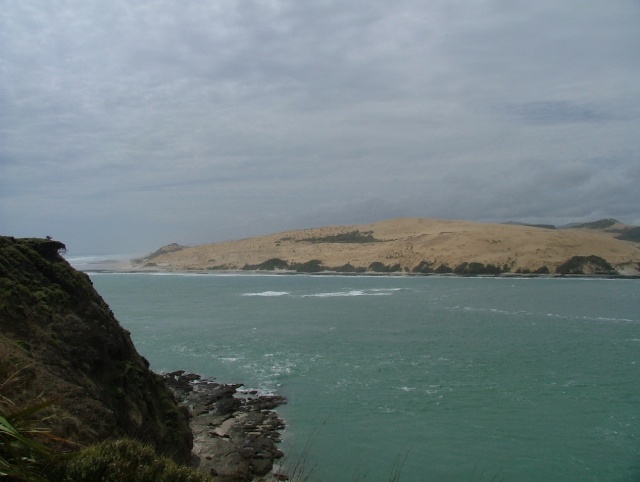 Les dunes blondes de North Head à Hokianga