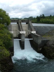 Après le lâcher du barrage