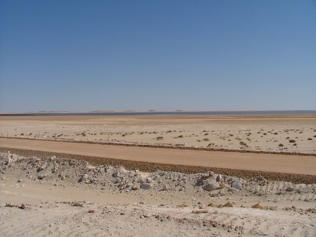 La Baie du Lévrier en fond
