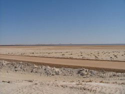 La Baie du Lévrier en fond