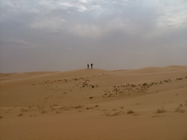 Reconnaissance à pied pour trouver le passage