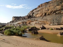 Guelta de Matmata et ses fameux crocodiles très très discrets