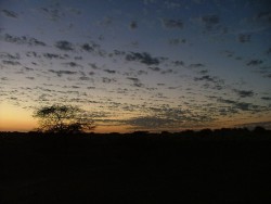 Coucher de soleil sur les gorges de Boudreiss