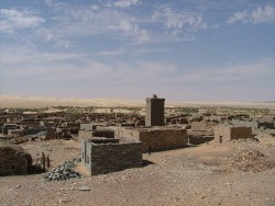 Vue panoramique sur la ville de Tichit
